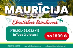 Atpūtas un ceļojumu piedāvājumi 13.02.2025 - 20.02.2025 Pludmales, lagūnas, eksotika 🌴🌊 Latvia Tours